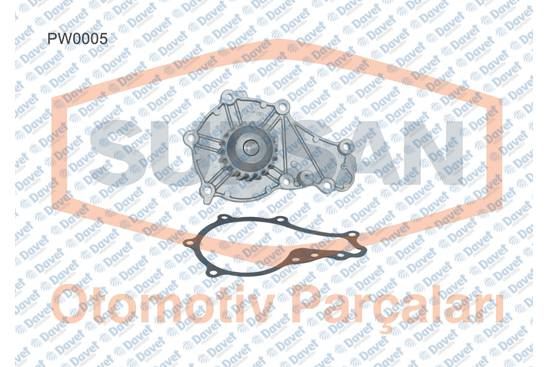SUPSAN PW0005 Pompa Devirdaim Ford Focus C-Max Ii-Iii 1.6 Tdci Hhda-Hhdb-G8dc-G8da-G8db-Mtda-Teda-T3db Fiesta V-